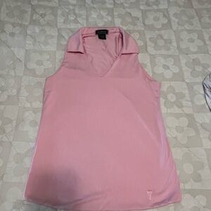 Golftini Pink V-Neck Women's Sport Polo